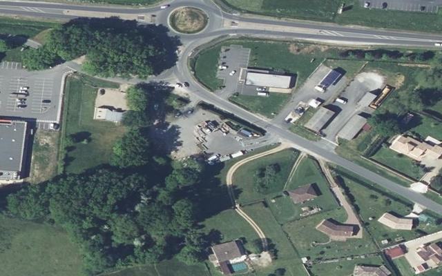 Vue aérienne — Déchetterie de Ménesplet