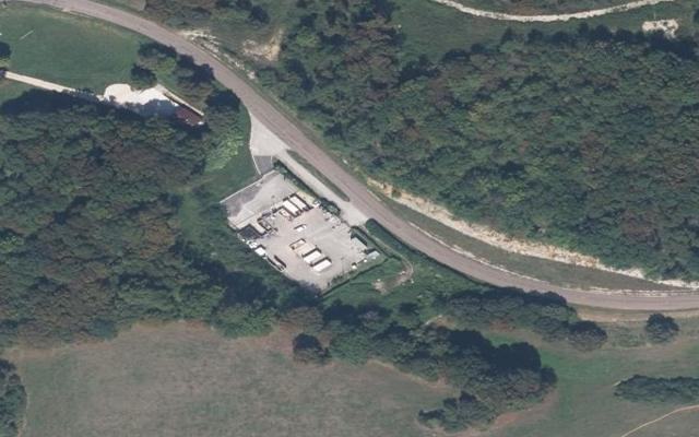 Vue aérienne — Déchetterie de Saligney