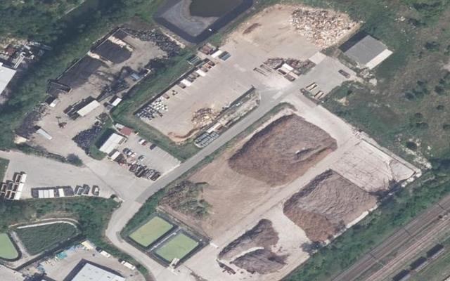 Vue aérienne — Déchetterie de Brevans