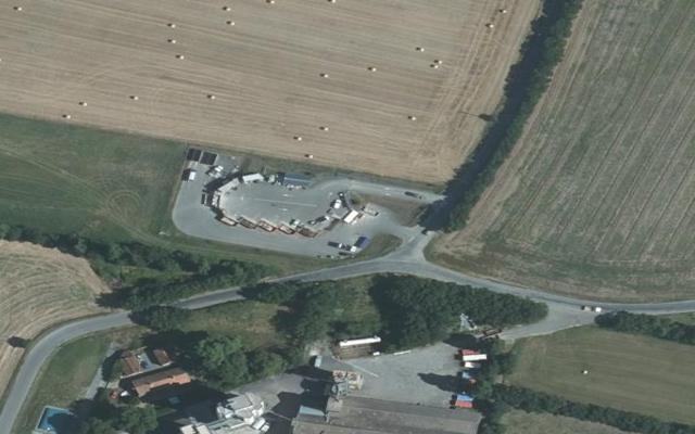 Vue aérienne — Déchetterie de Courçon