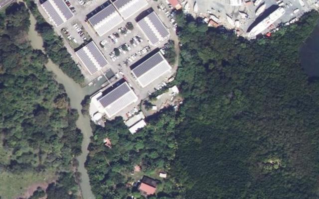 Vue aérienne — Déchetterie Le Marin
