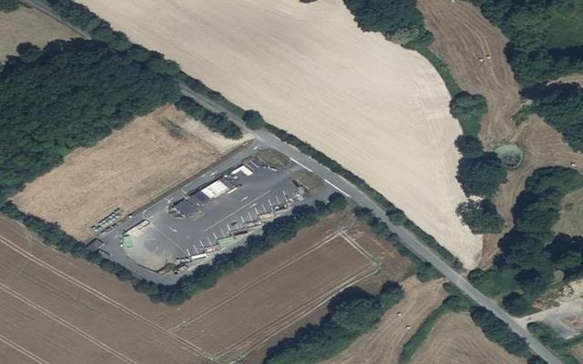 Vue aérienne — Déchetterie Saint-Paul-Mont-Penit