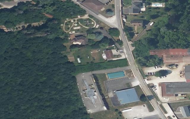 Vue aérienne — Déchetterie de Cerisiers