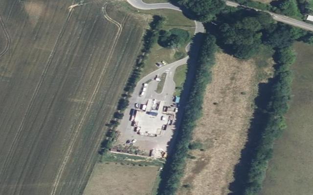 Vue aérienne — Déchetterie Gueures