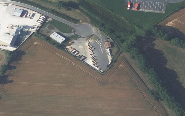 Vue aérienne — Déchetterie de Saint-Germier