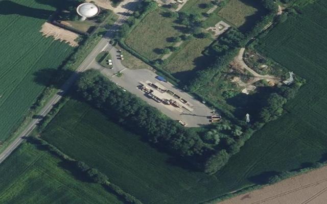 Vue aérienne — Déchetterie de Bernaville