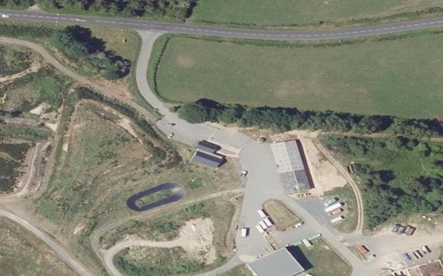 Vue aérienne — Mini Déchetterie Saint-Sauves-d'Auvergne