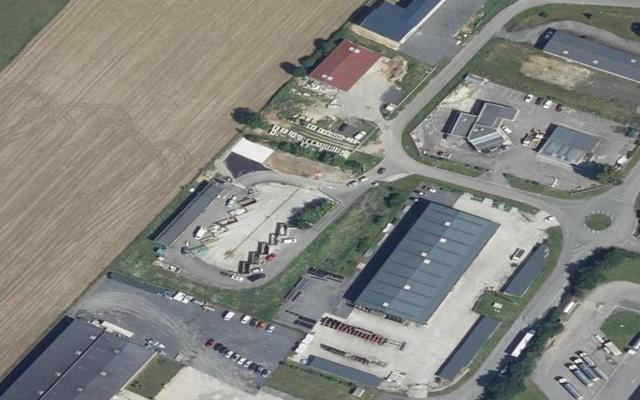 Vue aérienne — Déchetterie de Braine