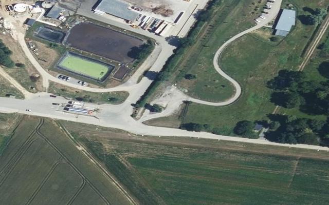 Vue aérienne — Déchetterie Londinières