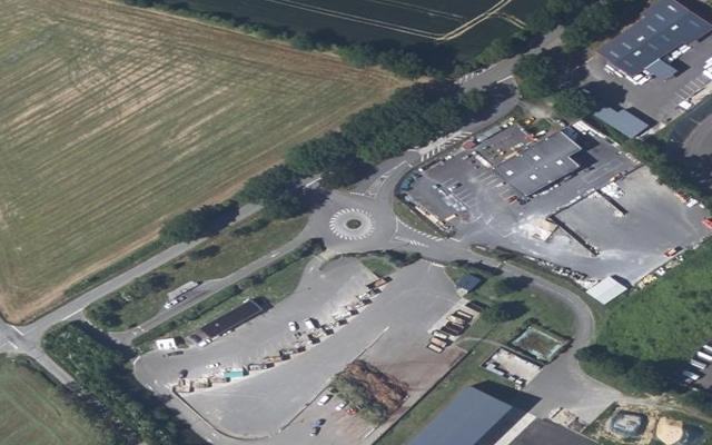Vue aérienne — Déchetterie Grandchamp-des-Fontaines
