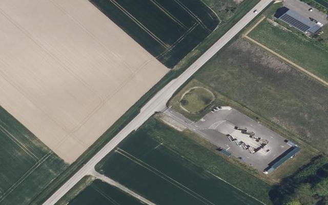 Vue aérienne — Déchetterie Saint-Lyé