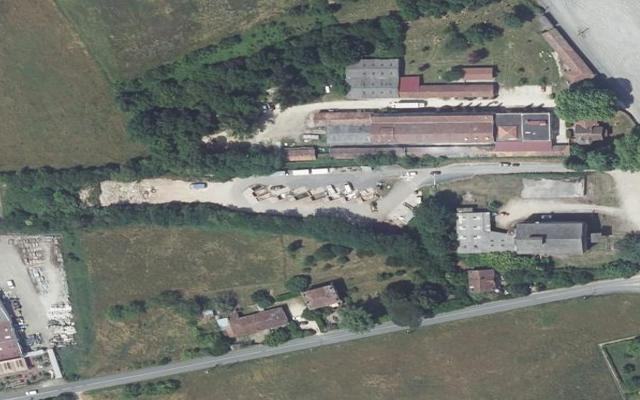Vue aérienne — Déchetterie de Puy-l'Évêque