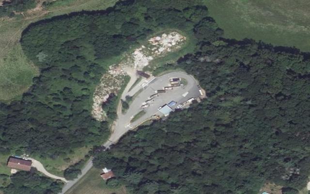 Vue aérienne — Déchetterie de Lacapelle-Marival
