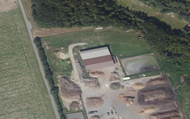 Vue aérienne — Déchetterie de Moigny-sur-École