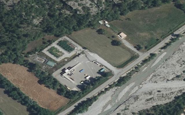 Vue aérienne — Déchetterie Clamensane