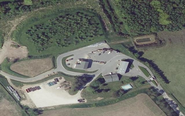 Vue aérienne — Déchetterie Héauville