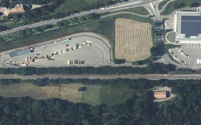 Vue aérienne — Déchetterie de Gap la Flodanche