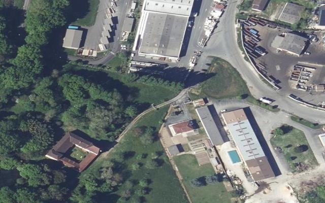 Vue aérienne — Déchetterie de Saint-Astier (la Serve)