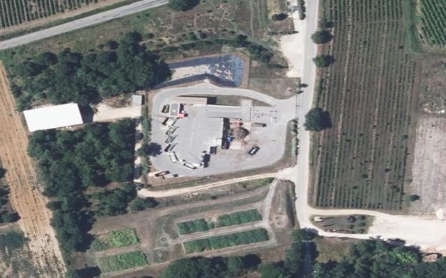 Vue aérienne — Déchetterie Vallabrix