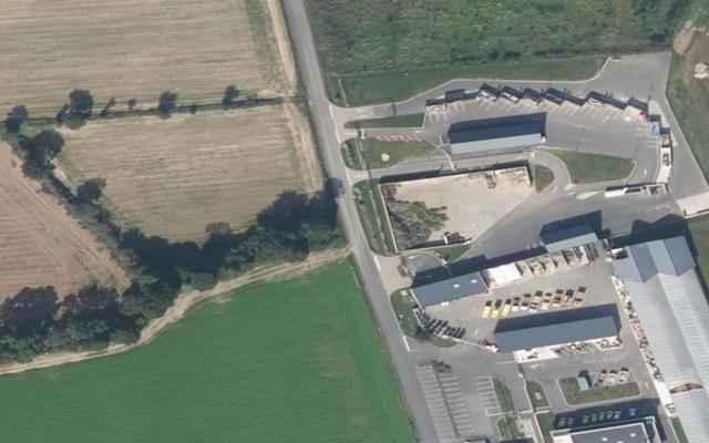 Vue aérienne — Déchetterie de Saint-Erblon