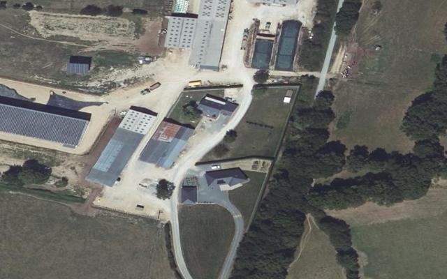 Vue aérienne — Déchetterie Commer