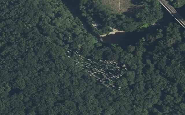 Vue aérienne — Aire de Déchets Verts Vebret