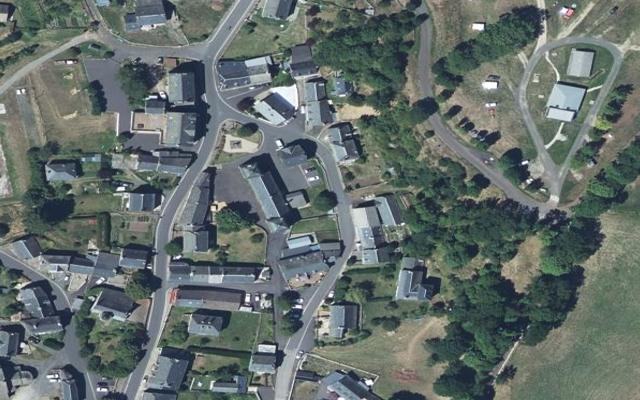 Vue aérienne — Plateforme d'Apports de Déchets Verts Cheylade