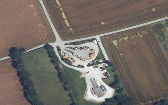 Vue aérienne — Déchetterie de Huos