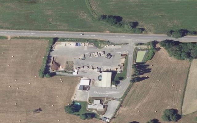 Vue aérienne — Déchetterie de Villeneuve-d'Olmes