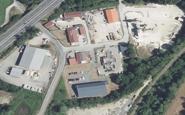 Vue aérienne — Déchetterie d'Arignac-Tarascon