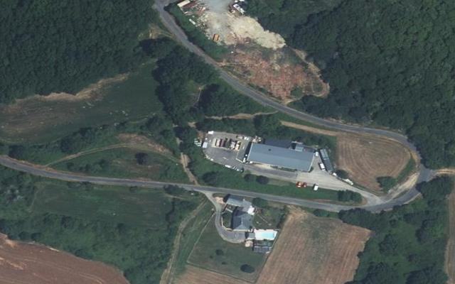 Vue aérienne — Déchetterie de Trébas