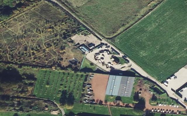 Vue aérienne — Déchetterie de Haisnes les la Bassee