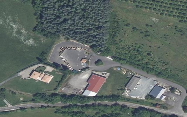 Vue aérienne — Déchetterie de Laroque-Timbaut