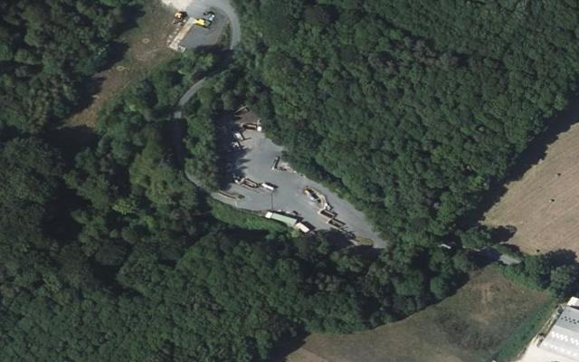 Vue aérienne — Déchetterie de Rieupeyroux