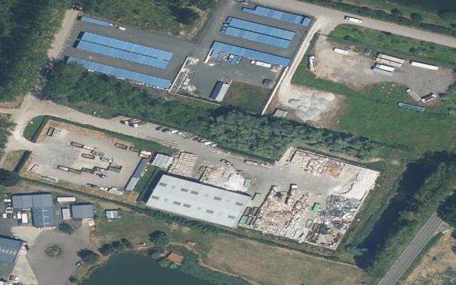 Vue aérienne — Déchetterie de Villeneuve-la-Guyard