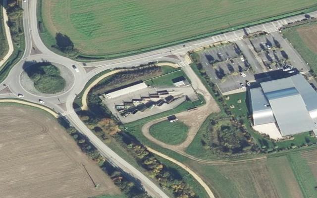 Vue aérienne — Déchetterie de Lumbres