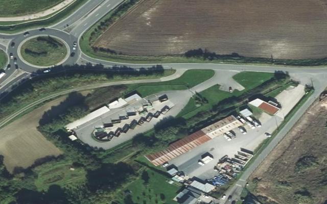 Vue aérienne — Déchetterie de Tatinghem