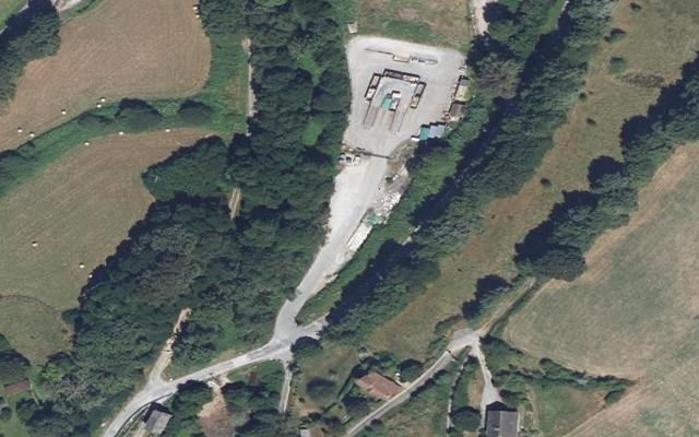 Vue aérienne — Déchetterie de Saint-Léonard-de-Noblat
