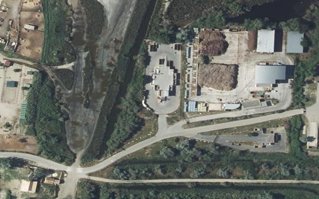 Vue aérienne — Déchetterie de l'Espiguette