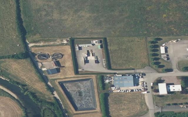 Vue aérienne — Déchetterie de Maligny