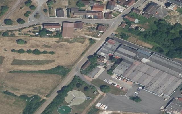 Vue aérienne — Déchetterie de Mailly-la-Ville