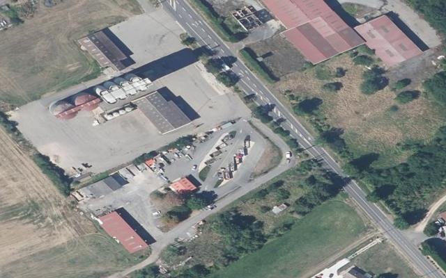 Vue aérienne — Déchetterie de Spincourt