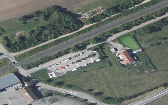 Vue aérienne — Déchetterie de Kœnigsmacker