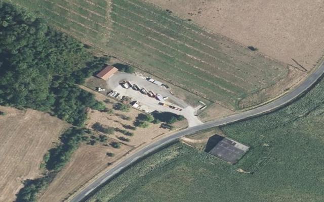 Vue aérienne — Déchetterie de Vaubecourt