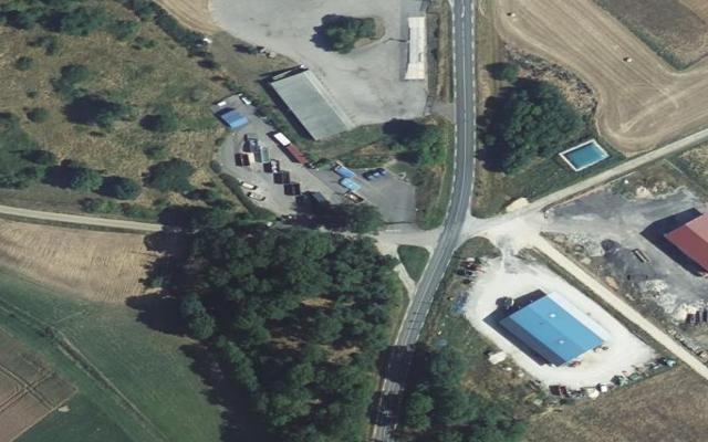 Vue aérienne — Déchetterie de Bernécourt