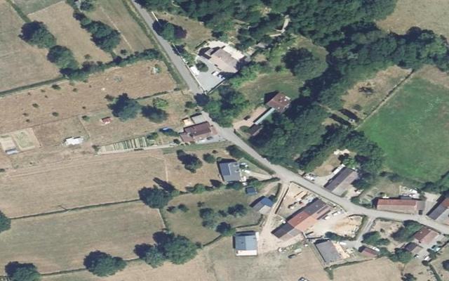 Vue aérienne — Déchetterie de La Celle-en-Morvan