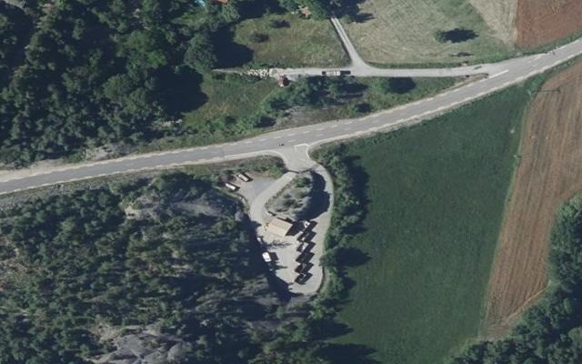Vue aérienne — Déchetterie de La Javie