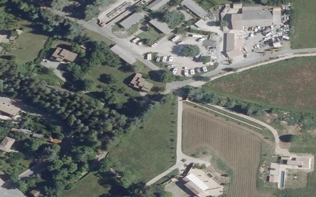 Vue aérienne — Déchetterie de Sault