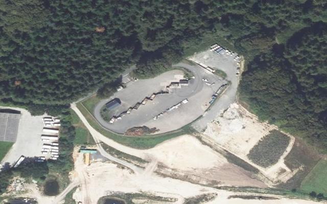 Vue aérienne — Déchetterie de Treignac