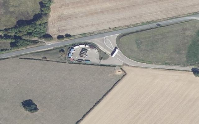 Vue aérienne — Déchetterie de Brinon-sur-Beuvron